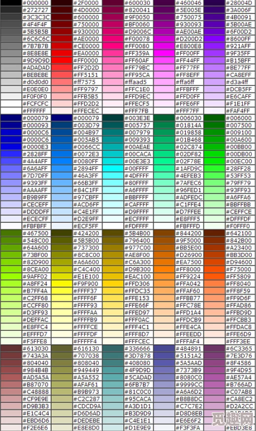 球球名字颜色代码大全复制现已更新2023最新颜色代码快来复制吧