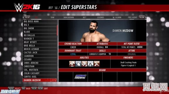 2025年WWE2K17全面攻略：新手快速上手及角色能力深度解析——Andre The Giant版